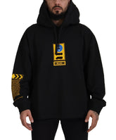 Dolce & Gabbana Black Cotton Hooded DG Shield Pullover Sweater -   -  Dolce & Gabbana.